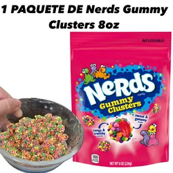 1 PAQUETE Nerds Gummy Clusters 8oz