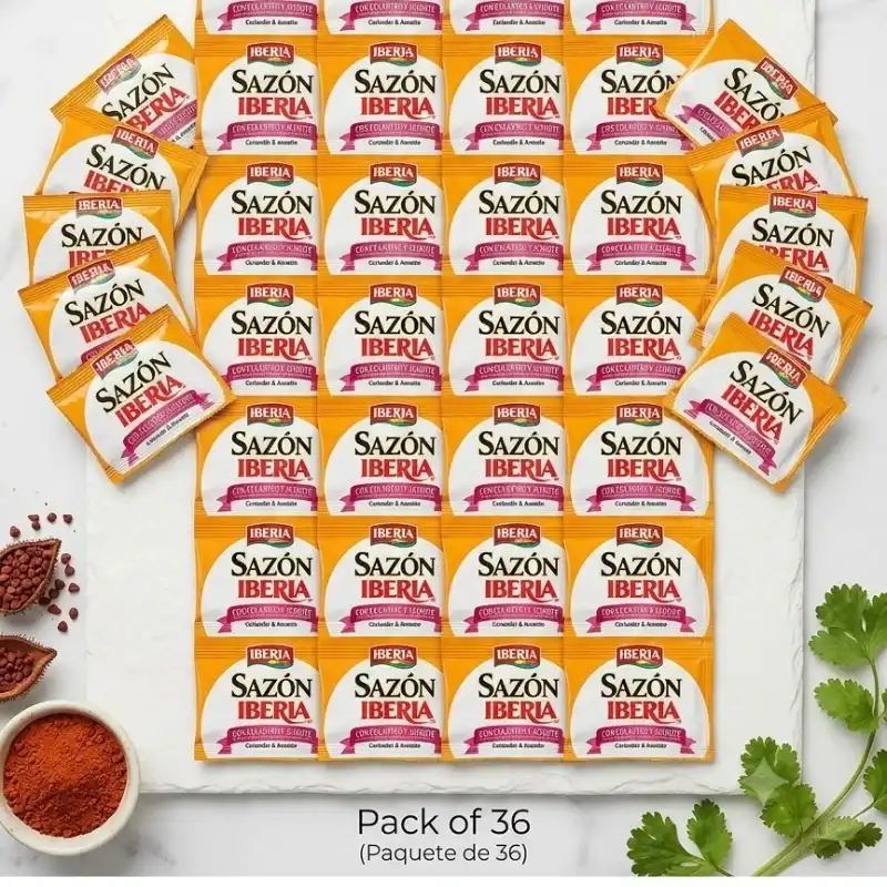 Sazón Iberia con Culantro y Achiote (36 sobres)