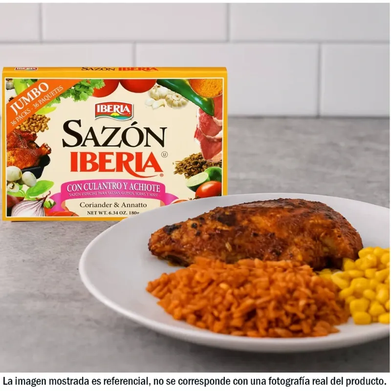 Sazón Iberia con Culantro y Achiote (36 sobres)