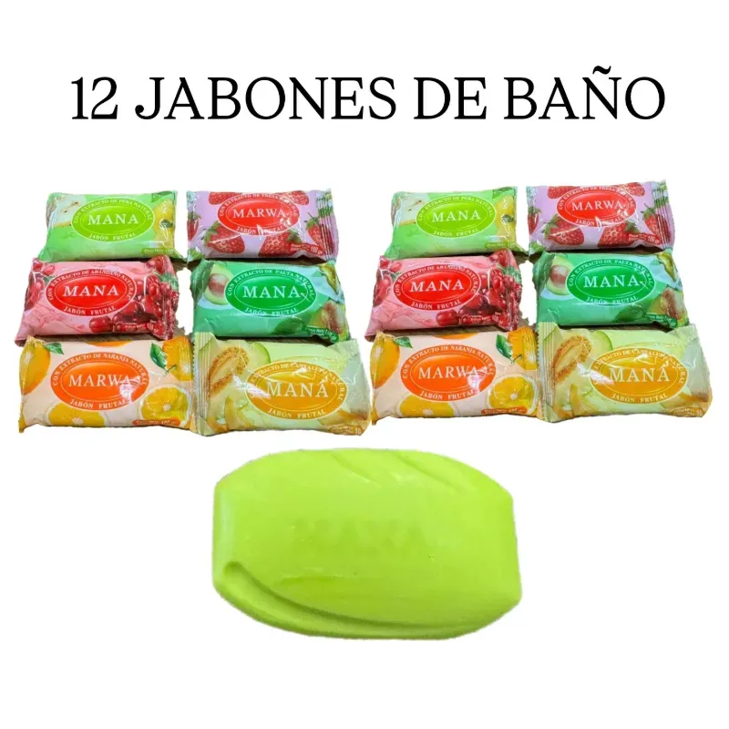 12 JABONES DE BAÑO MARWA( 100 gramos) 🧼🧼🧼🧼🧼🧼🧼🧼🧼🧼🧼🧼