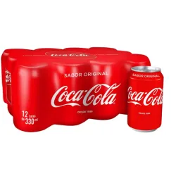 12 LATAS DE COCA COLA ORIGINAL