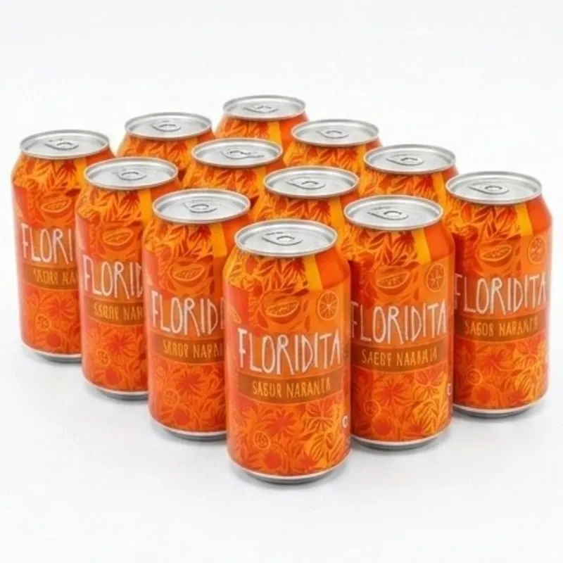 12 latas de refresco de Naranja Floridita 🍊