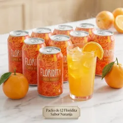 12 latas de refresco de Naranja Floridita 🍊