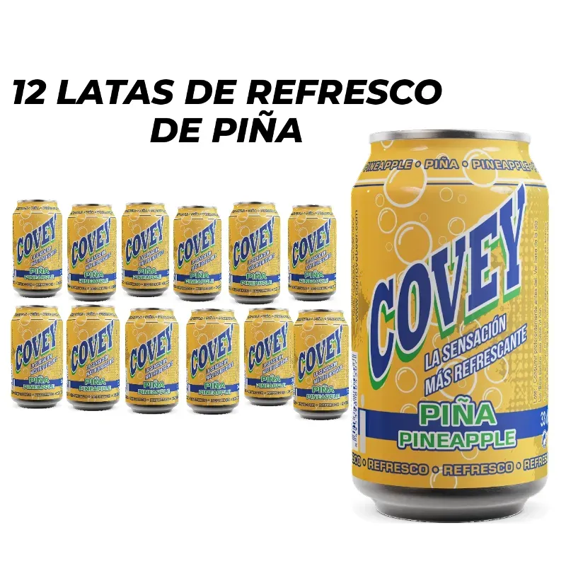 12 LATAS DE REFRESCO DE PIÑA 🍍