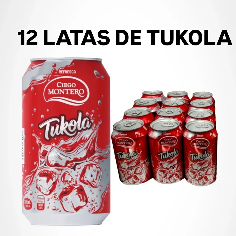 12 LATAS DE REFRESCO TUKOLA