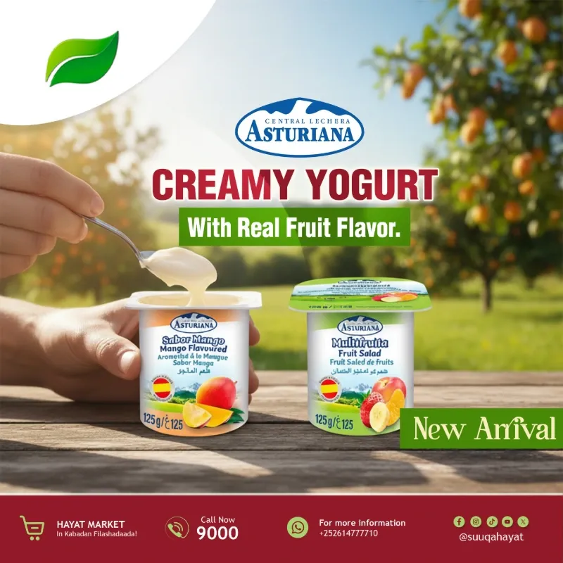 15 YOGURES ASTURIANA( 125gr×15) 🍓🍉🍌🥭🍐🍑🍒