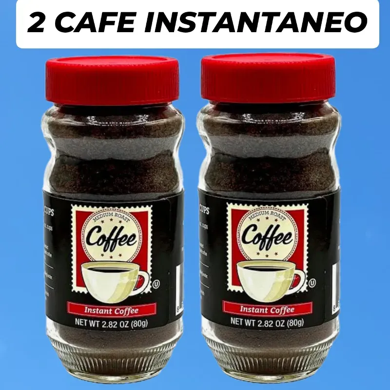 2 CAFE INSTANTANEO de 80 gramos
