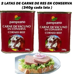 2 LATAS DE CARNE DE RES EN CONSERVA(340g cada lata)🥩🥩🥩