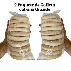 2 PAQUETE DE CALLETA CUBANA GRANDE 