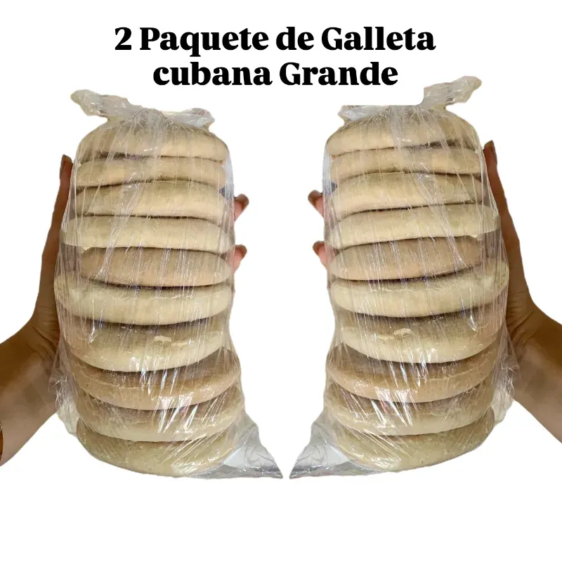 2 PAQUETE DE CALLETA CUBANA GRANDE 