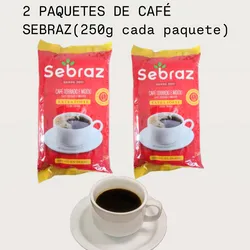 2 PAQUETES DE CAFÉ SEBRAZ( 250g cada paquete) ☕️☕️