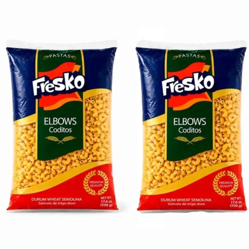 2 PAQUETES DE CODITO FRESKO( 500gr+500gr)