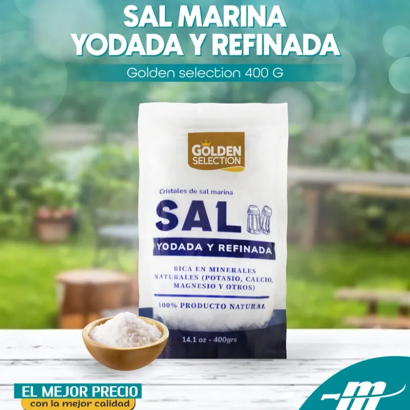 2 PAQUETES DE SAL ( 400gr+400gr)
