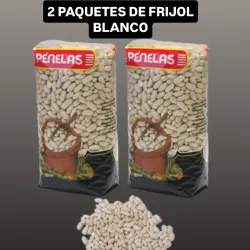 2 PAQUETES FRIJOL BLANCO 🍲🍲