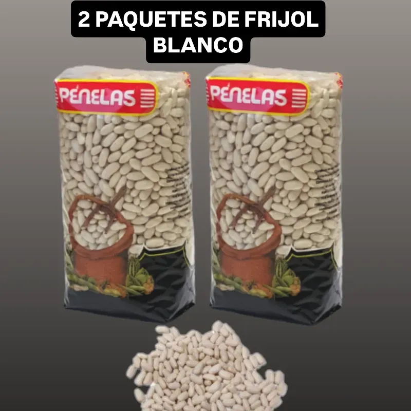2 PAQUETES FRIJOL BLANCO 🍲🍲