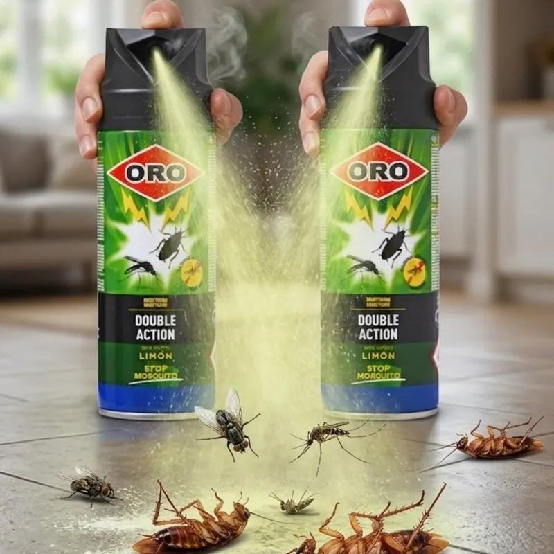 2 POMOS DE INSECTICIDAS ORO