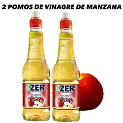 2 POMOS DE VINAGRE DE MANZANA(500ml cada pomo)
