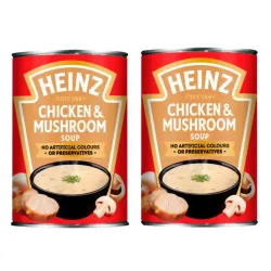 2 SOPA CREMOSA DE POLLO HEINZ ( 2 LATAS)
