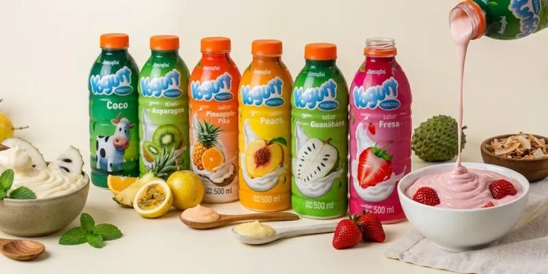 2 YOGURT GUSTATINI FRESA Y NARANJA PIÑA( 500 ml+500ml) 🍓🍊🍍🍌🍑