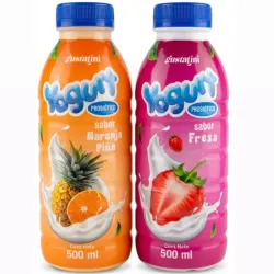 2 YOGURT GUSTATINI FRESA Y NARANJA PIÑA( 500 ml+500ml) 🍓🍊🍍🍌🍑