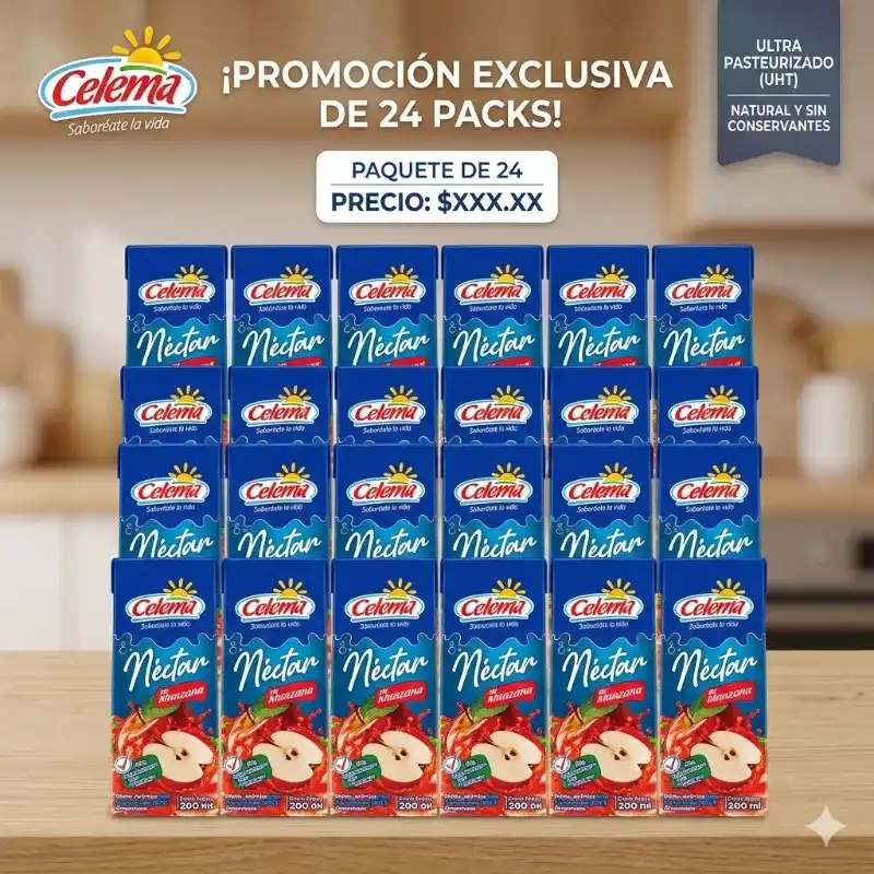 24 JUGOS DE MANZANA CELEMA 🍏🍎