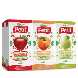 24 JUGOS SURTIDOS (MANZANA🍎,PERA🍐,MELOCOTON🍑