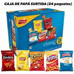 24 PAQUETES DE PAPÁS SURTIDAS 🥔🥔🥔