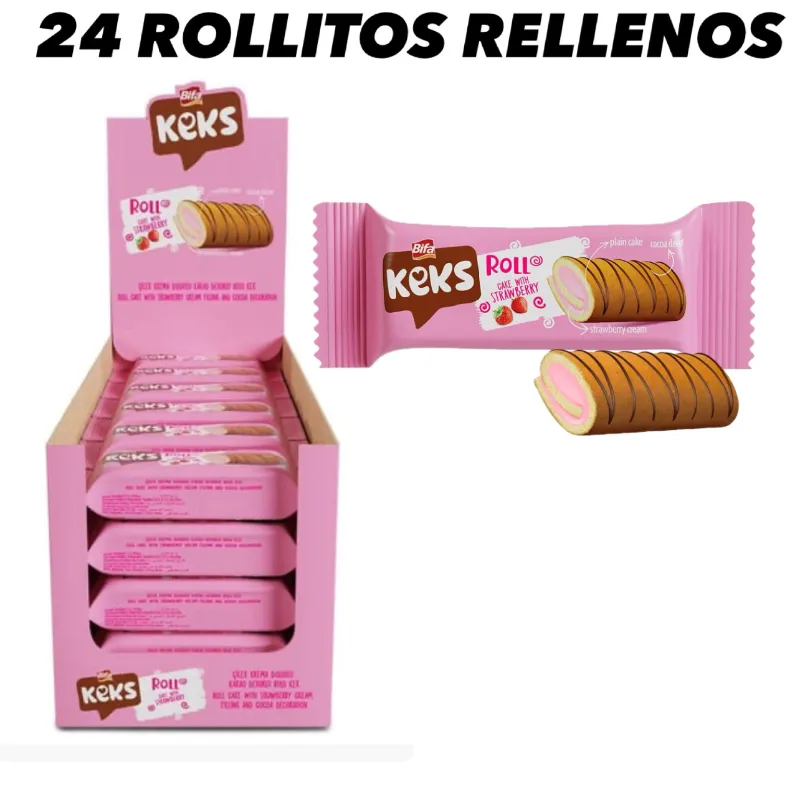 24 ROLLITOS RELLENOS 