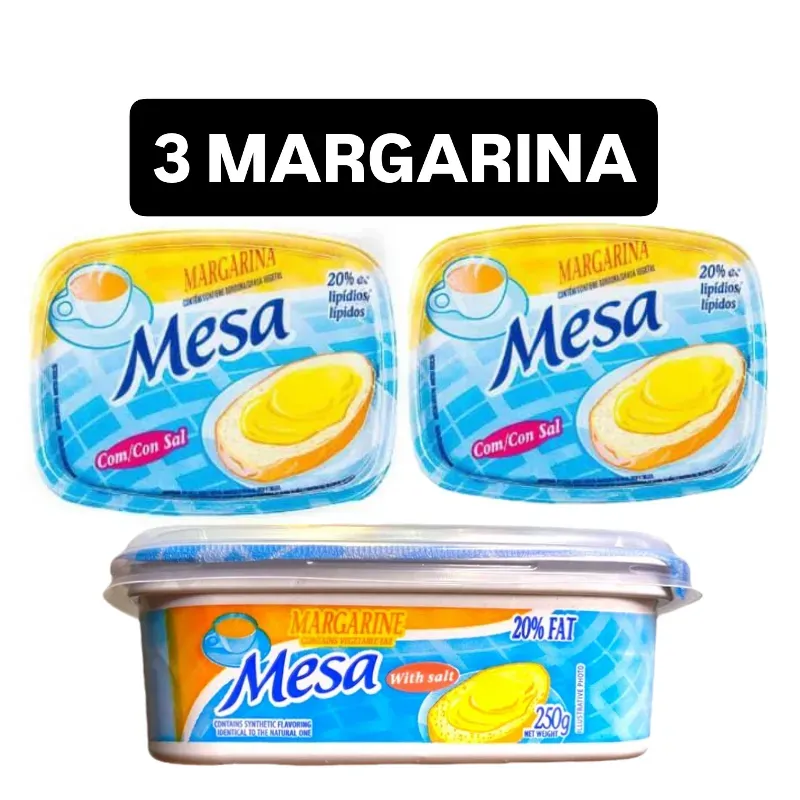 3 UNIDADES DE MARGARINA(250g cada unidad)🧈🧈🧈