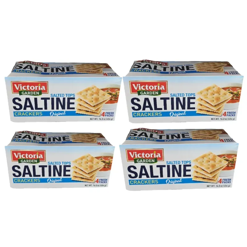 4 CAJAS DE GALLETAS SALTINES( SODA)