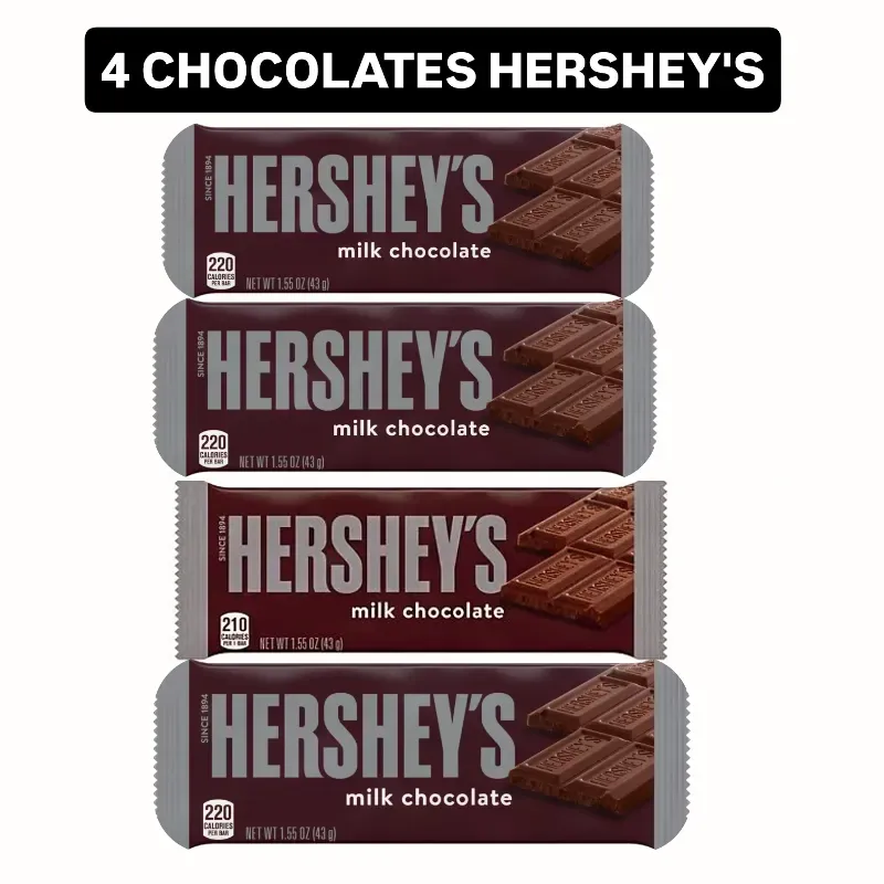 4 CHOCOLATES HERSHEY'S 🍫🍫🍫🍫