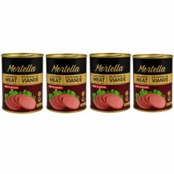 4 Lata de Mortadela Especial sabor res