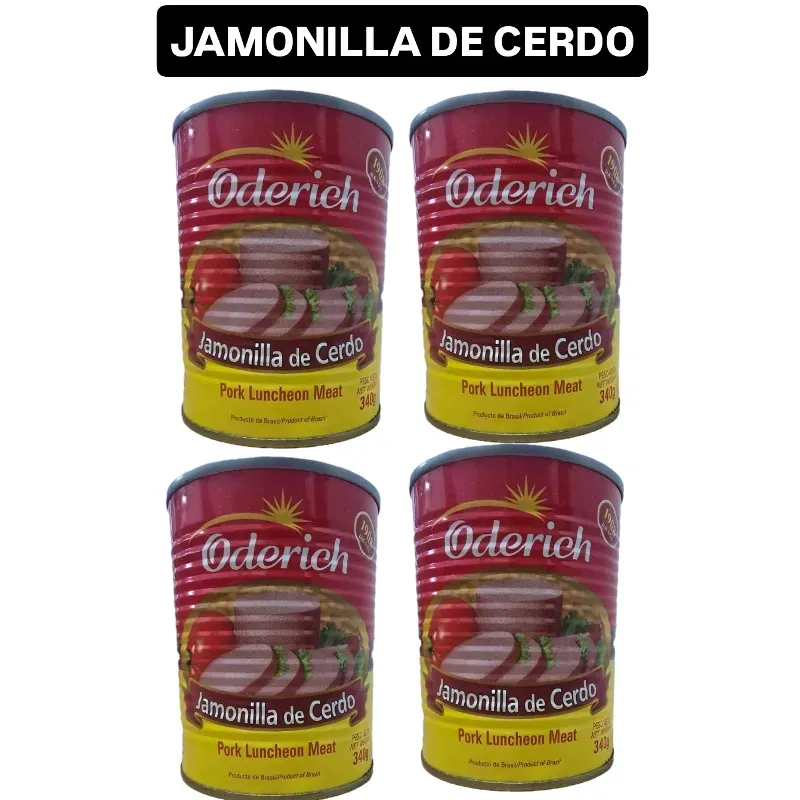 4 LATAS DE JAMONILLA DE CERDO ODERICH 🐖
