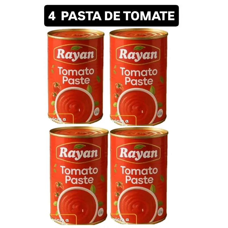 4 LATAS DE PASTA DE TOMATE RAYAN 🍅🍅🍅🍅