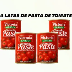 4 LATAS DE PASTA DE TOMATE VICTORIA
