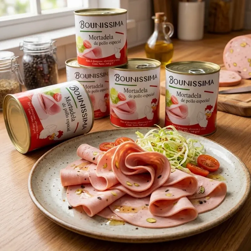 4 MORTADELLA DE POLLO BOUNISSIMA( 4脳340 gramos) 馃悢