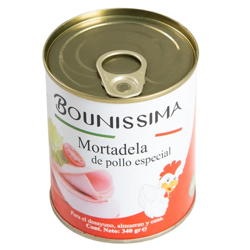 4 MORTADELLA DE POLLO BOUNISSIMA( 4脳340 gramos) 馃悢