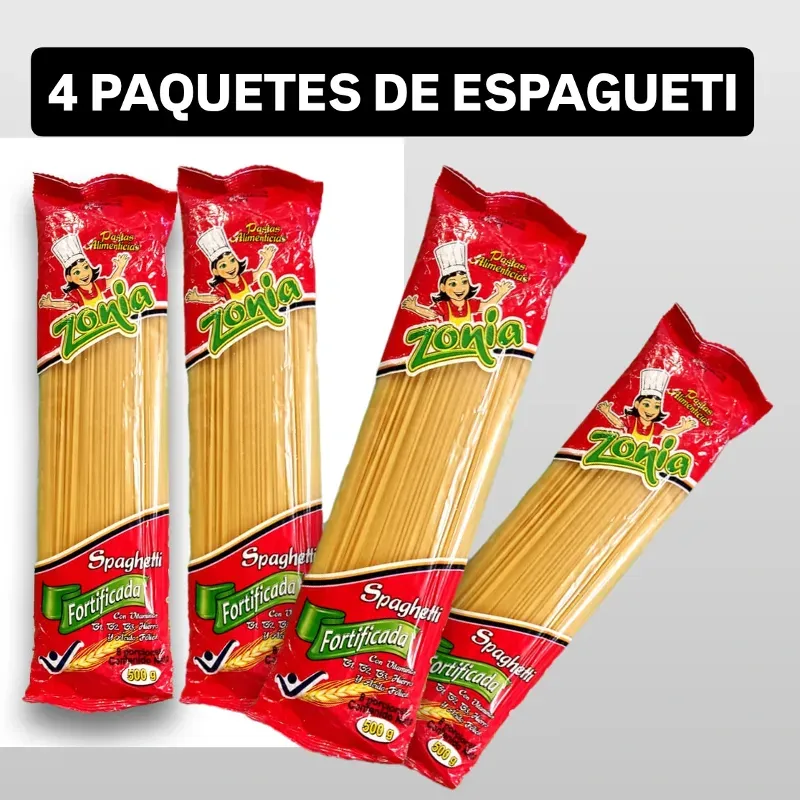 4 PAQUETE DE ESPGUETI 🍝🍝🍝🍝
