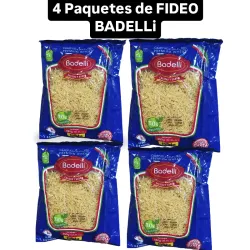 4 PAQUETES DE FIDEO BADELLI  🥘🥘🥘🥘
