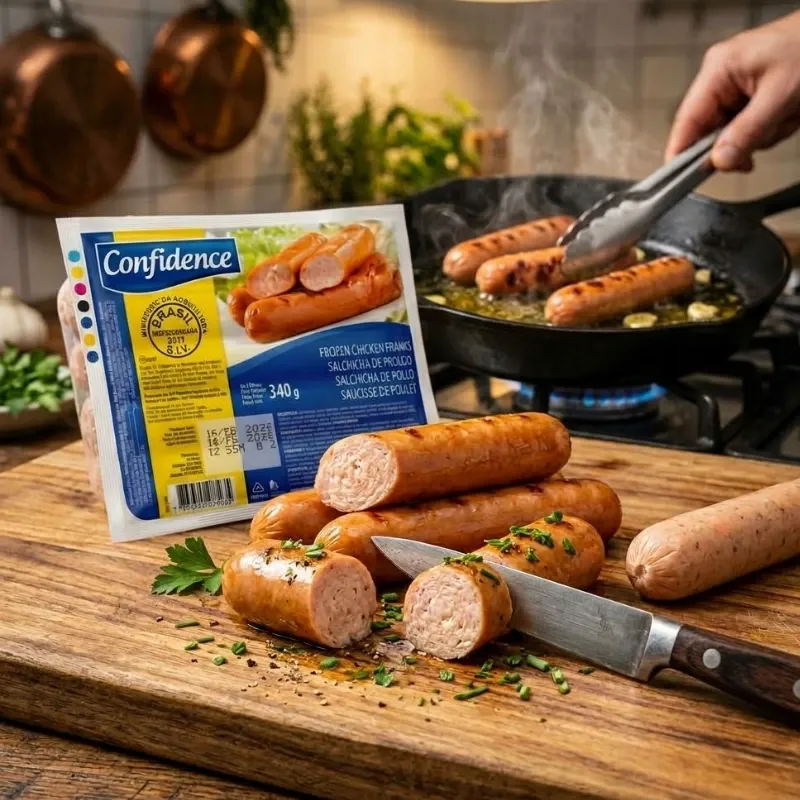 4 PAQUETES DE SALCHICHAS DE POLLO( 340gr×4)