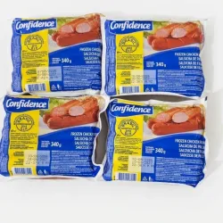 4 PAQUETES DE SALCHICHAS DE POLLO( 340gr×4)
