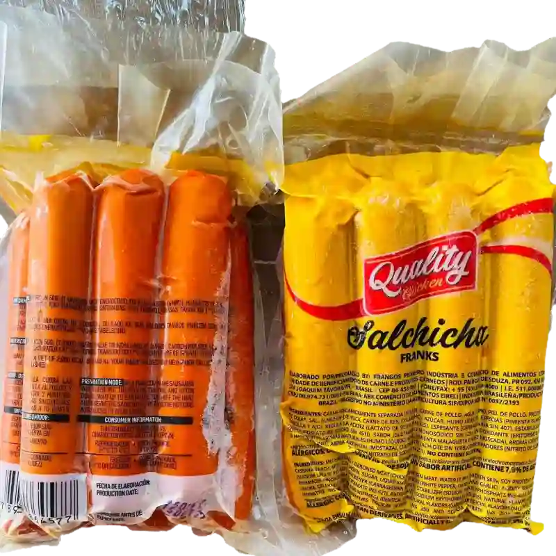 4 PAQUETES DE SALCHICHAS FRANKS 🌭🌭🌭🌭🌭