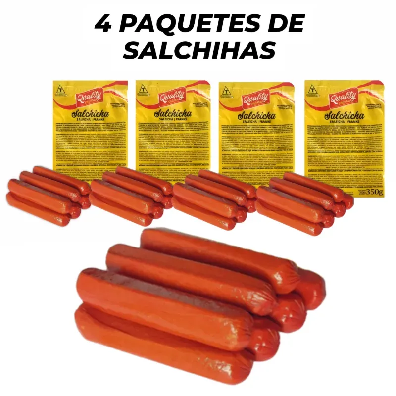 4 PAQUETES DE SALCHICHAS FRANKS 🌭🌭🌭🌭🌭