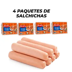 4 PAQUETES DE SALCHICHAS 🌭🌭🌭🌭
