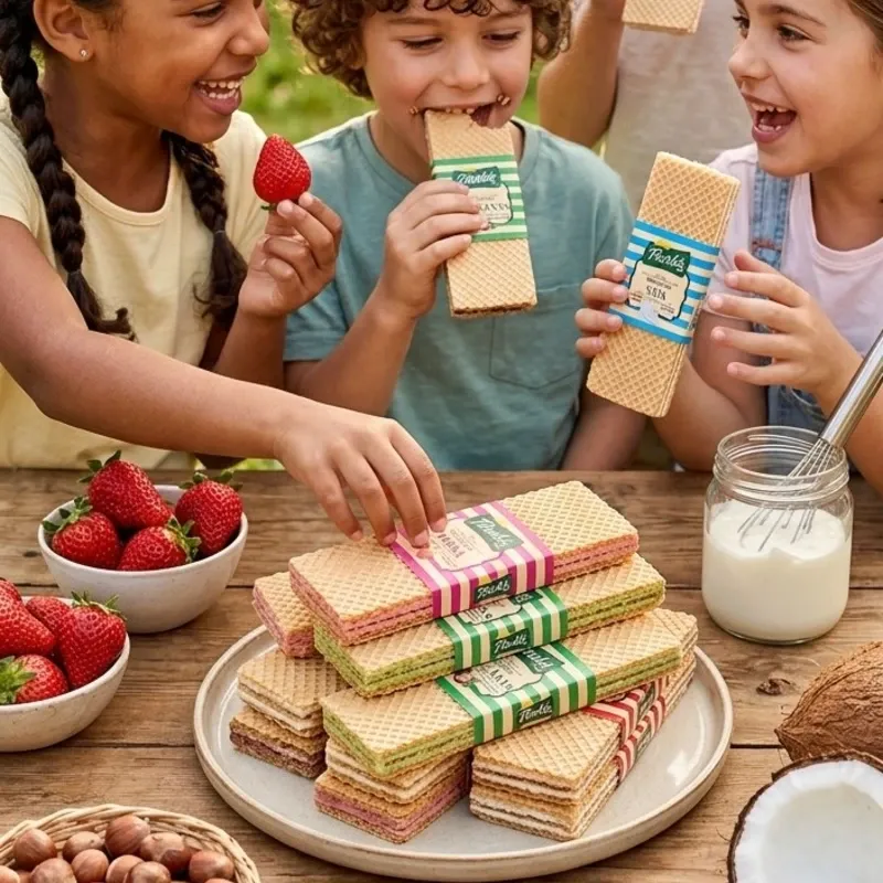 4 PAQUETES DE SORBETO( COCO, NATA, FRESA,CHOCOLATE/avellana)) 🧇