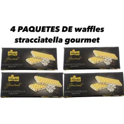 4 PAQUETES DE waffles stracciatella gourmet