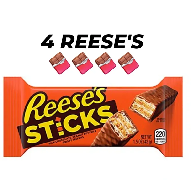 4 REESE'S STICKS 🍫🍫🍫🍫