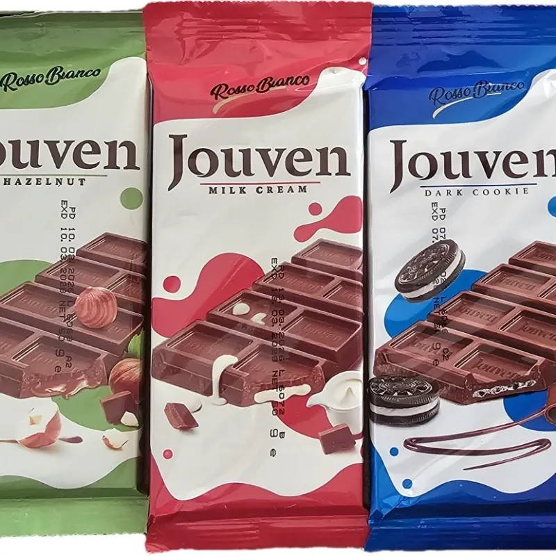 4 TABLETAS DE CHOCOLATE JOUVEN 🥛🍫🍓🥜