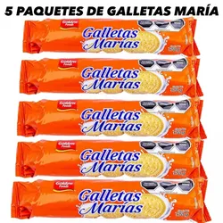 5 PAQUETES DE GALLETAS MARÍA(170g cada paquete) 