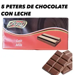 5 PETERS DE CHOCOLATE CON LECHE